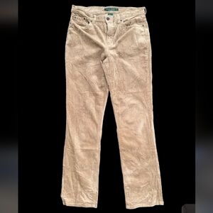 Vintage Women's Beige Ralph Lauren Corduroy Pants